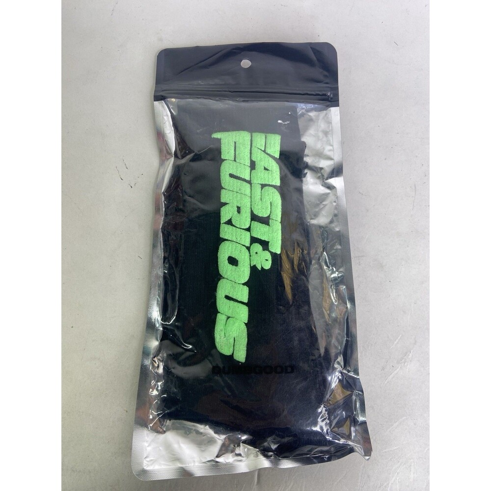 Dumbgood x Fast & Furious Crew Socks Black Fits Mens 8-12 Show Size